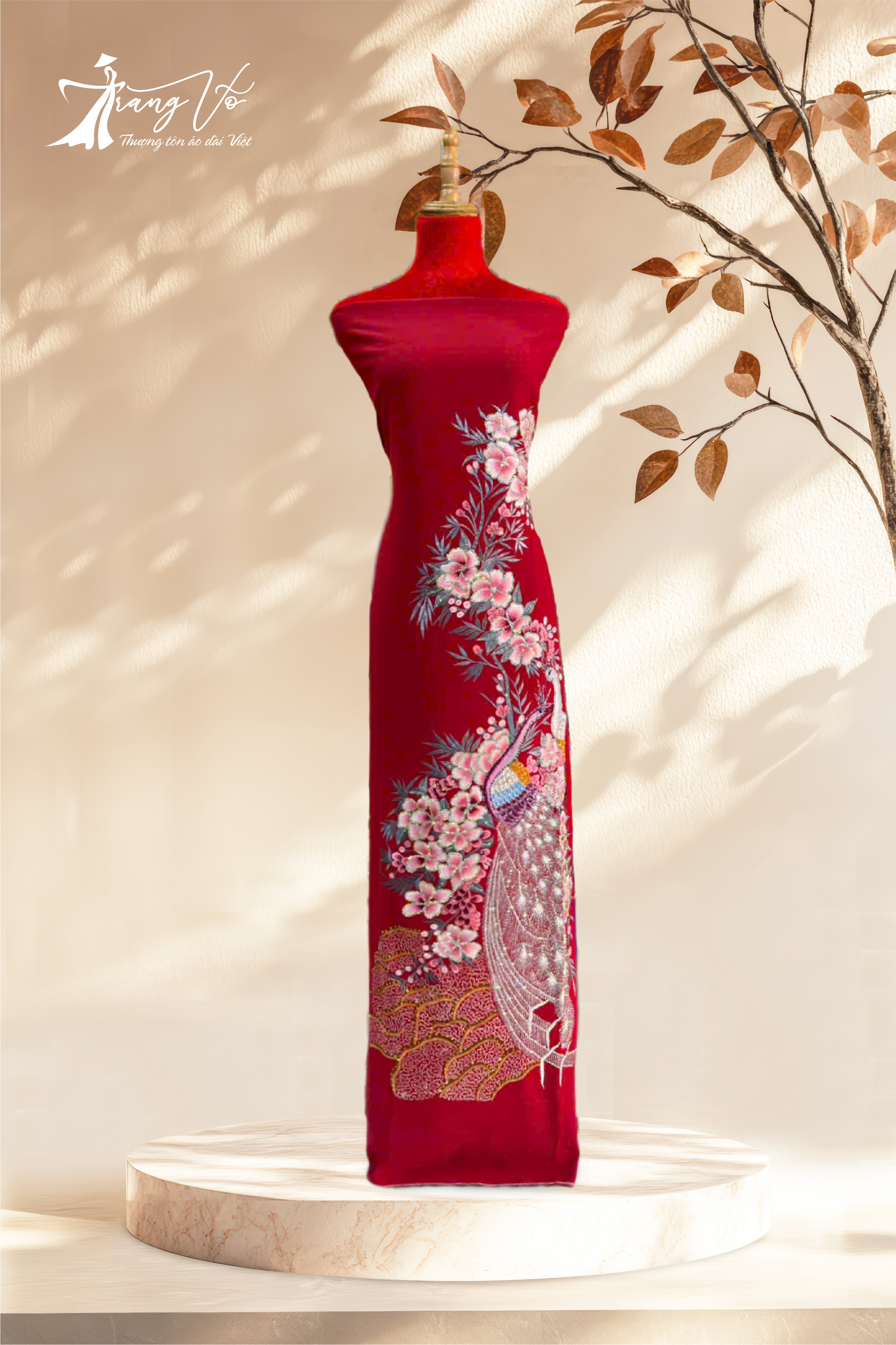 LEN Ý THÊU ÉP ĐÁ SWAROVSKI CAO CẤP #03112410